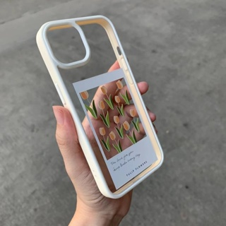 Tulip Transparent Phone Case For Iphone13/12/Promax Transparent Phone Case Apple 11 Flower