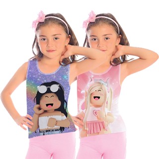 เสื้อยืดแขนกุด ลาย Roblox สําหรับเด็กผู้หญิง