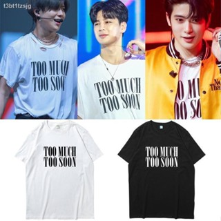 เสื้อผ้าแฟชั่น◑☊ลีแทมิน SHINee NCT127 จองแจฮยอนซงยุนฮยองสวมเสื้อยืดแขนสั้นแบบเดียวกันสำหรับผู้ชายและผู้หญิง