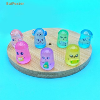 [BaiPester] ตุ๊กตาถั่วเรืองแสง ขนาดเล็ก สีแดง สําหรับตกแต่งบ้านตุ๊กตา 2 ชิ้น