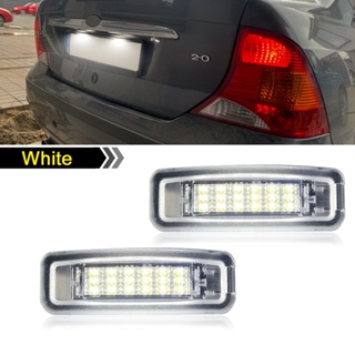 หลอดไฟ LED ความสว่างสูง สีขาว สําหรับติดป้ายทะเบียนรถยนต์ Ford Focus MK1 1998-2005 2 ชิ้น