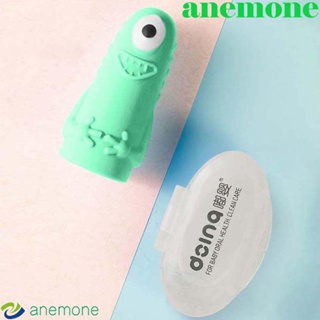 Anemone แปรงสีฟันซิลิโคน แบบสวมนิ้วมือ ทําความสะอาดฟัน สําหรับเด็กทารก
