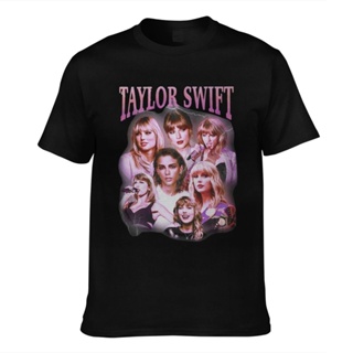 ผ้าฝ้ายคุณภาพสูง TEE บุคลิกภาพ Limited Edition Taylor Swift Taylor Swift Folklore เสื้อยืดแขนสั้นผู้ชาย