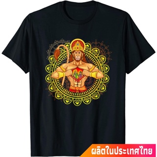 【ใหม่】เสื้อยืดcalandfashionประเทศไทย หนุมาน พระพุทธเจ้า เทพเจ้าลิง Hanuman G Son Of The Wind คอกลม แฟชั่น  ผ้าฝ้ายแท้ เส