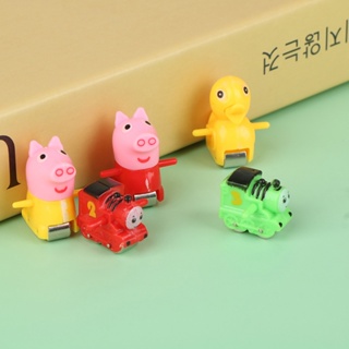 รถไฟของเล่น รูปการ์ตูนเป็ด หมู ดอกไม้ไฟ อุปกรณ์เสริม สําหรับปีนบันได