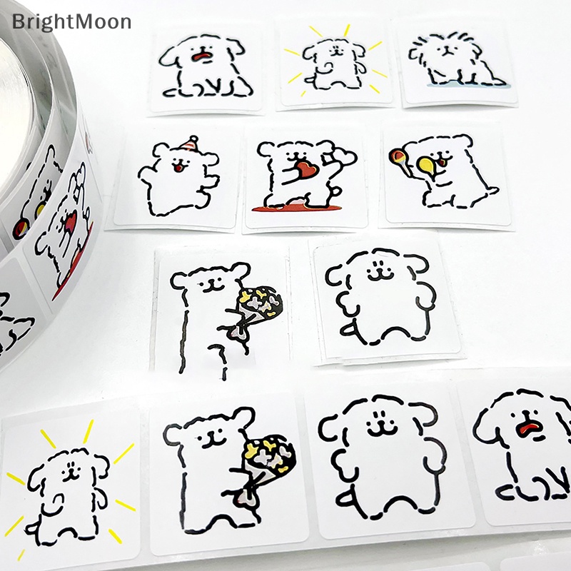 brightmoon-สติกเกอร์ฉลาก-ลายการ์ตูนสัตว์-สําหรับติดตกแต่ง-ของขวัญเด็ก-ครู-500-ชิ้น