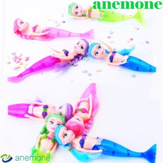 Anemone ตุ๊กตานางเงือก มีไฟ LED ของเล่นสําหรับเด็ก ของขวัญวันเกิด ไฟ LED ของเล่นเด็กผู้หญิง คลาสสิก ว่ายน้ํา นางเงือก