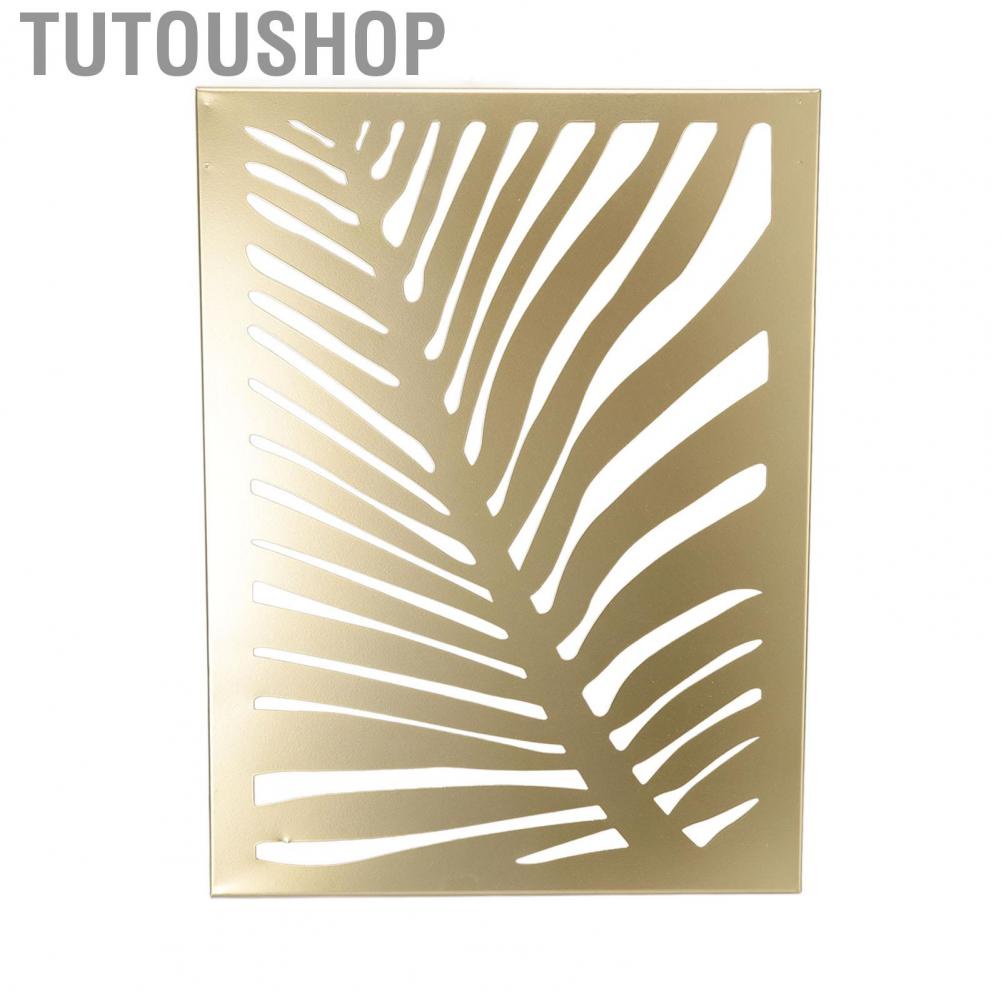 Gold Palm Leaves Wall Sculpture Modern Minimalist Hanging