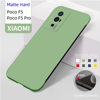 เคสโทรศัพท์มือถือ PC แข็ง ผิวด้าน ป้องกันกล้อง กันกระแทก สําหรับ Xiaomi Poco F5 Pro F5Pro F 5 PocoF5 5G 2023