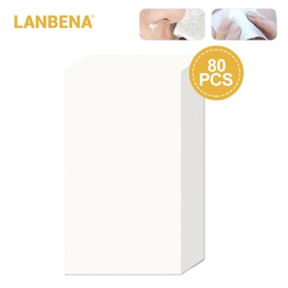【ER】LANBENA กระดาษลอกสิวเสี้ยน ทําความสะอาดผิวหน้า อย่างล้ําลึก 80 ชิ้น