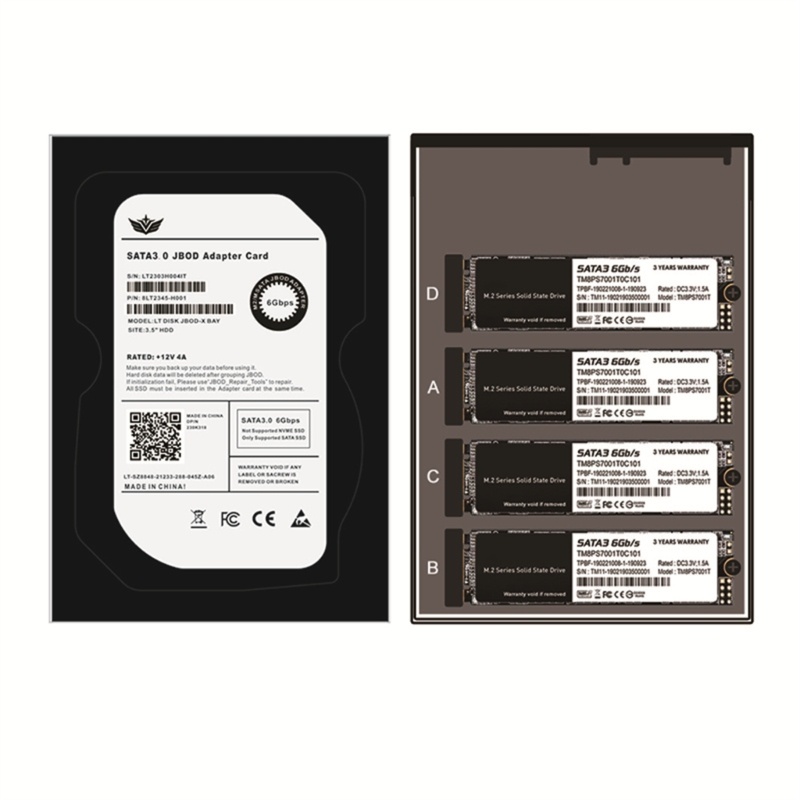 bang-การ์ดอะแดปเตอร์-jbod-4-5-พอร์ต-b-m-key-m-2-ssd-เป็น-3-5-sata3-0-6gb-พร้อมกล่อง