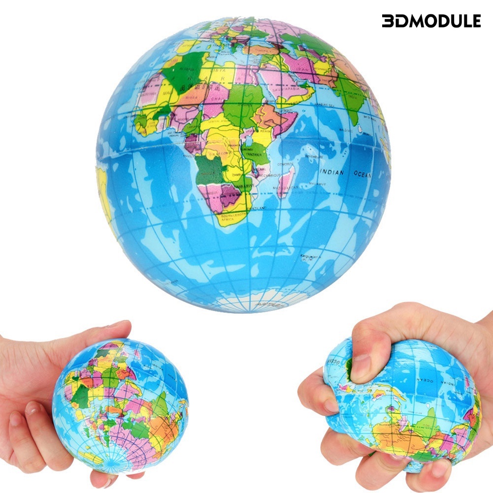 dm-บีบสกุชชี่-แผนที่โลก-ลูกโลก-บอลปาล์ม-คลายเครียด-ที่ยกขึ้นช้า-ของเล่นเด็ก