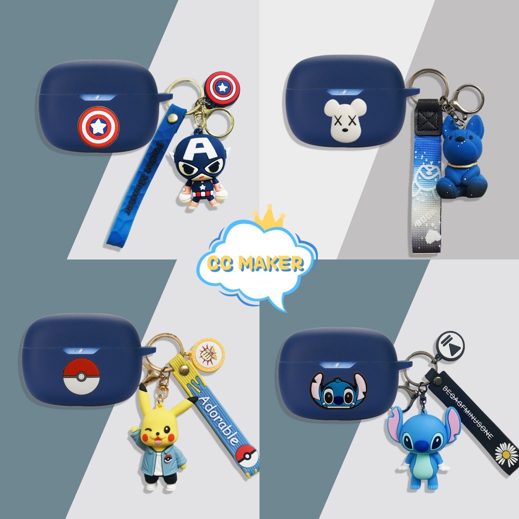 anker-soundcore-a20i-protective-case-cartoon-dinosaur-doraemon-keychain-pendant-anker-soundcore-a20i-silicone-soft-case-shockproof-case-protective-cover-cute-pug-anker-soundcore-life-dot-3i-life-note-