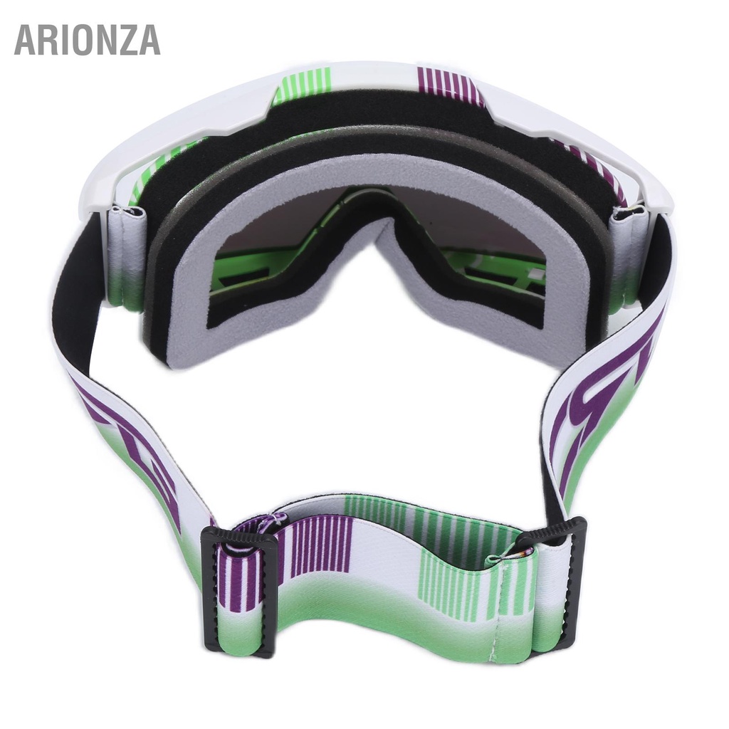 arionza-แว่นตามอเตอร์ไซค์พร้อมสายรัดปรับระดับได้-ทนทานต่อรังสี-uv-สวมใส่สบายสำหรับรถวิบาก-atv