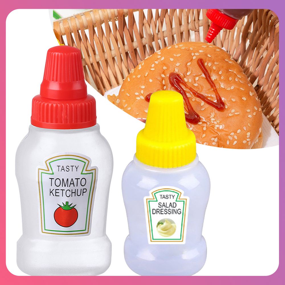 Creative Mini Sauce Bottle Tomato Ketchup Bottle Portable Small Sauce