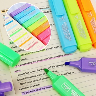ปากกามาร์กเกอร์ ไฮไลท์ กลิตเตอร์ โลหะ สีพาสเทล 8 สี สําหรับสมุดไดอารี่ วารสาร เครื่องเขียนนักเรียน