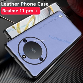 เคสโทรศัพท์มือถือหนัง PU TPU นิ่ม กันกระแทก ปิดด้านหลัง สําหรับ Realme 11 pro plus 11 Nfc 11proplus 11pro+ 11Nfc 11X Realme11pro Realme11 2023