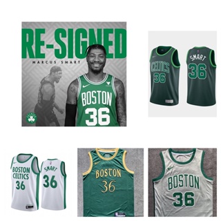 Boston Celtics #36  Marcus Smart เสื้อสเวตเตอร์ของเสื้อบาสเก็ตบอล NBA Jersey