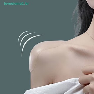Loveoionia1 แผ่นรองไหล่ ซิลิโคนนิ่ม กันลื่น มีกาวในตัว ใช้ซ้ําได้ สําหรับผู้หญิง 1 คู่