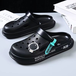 O.O fashion crocs รองเท้าหัวโต รองเท้าหัวโตผู้ชาย นุ่ม พื้นหนา กันลื่น 33z073124