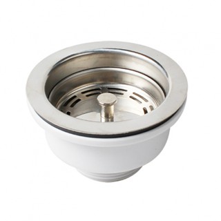 Sink Strainer Silver Sink Stainless Steel Drain Diameter 90mm Brand New