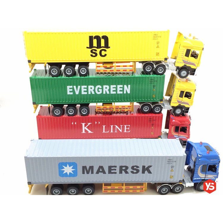 รถบรรทุกคอนเทนเนอร์-kline-maersk-msc-evergreen-lorry-1-50-ของเล่นสําหรับเด็ก