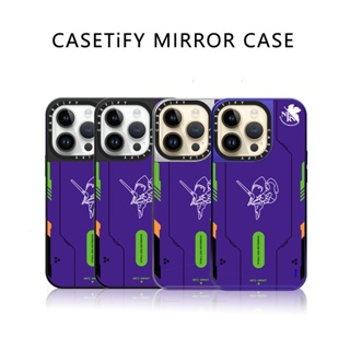 Casetify X เคสโทรศัพท์มือถือแบบกระจกแข็ง ลายโลโก้แกะสลัก พร้อมกล่อง สําหรับ IPhone 12 13 14 Pro Max