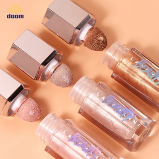 คอนทัวร์ ไฮไลท์ Langmanni บลัชออนเหลว ใบหน้า อายแชโดว์ highlighter ติดทน กันน้ำ ใบหน้ากระจ่างใสแต่งหน้าหน้า 【doom】