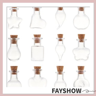 Fay จุกไม้คอร์ก เครื่องประดับ จี้ขวดอวยพร DIY สําหรับตกแต่งบ้าน งานแต่งงาน 5 ชิ้น