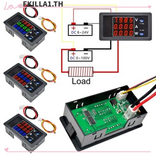 FACCFKI โวลต์มิเตอร์ดิจิทัล จอแอลซีดี DC 0-100V 10A แอมมิเตอร์ วัตต์มิเตอร์