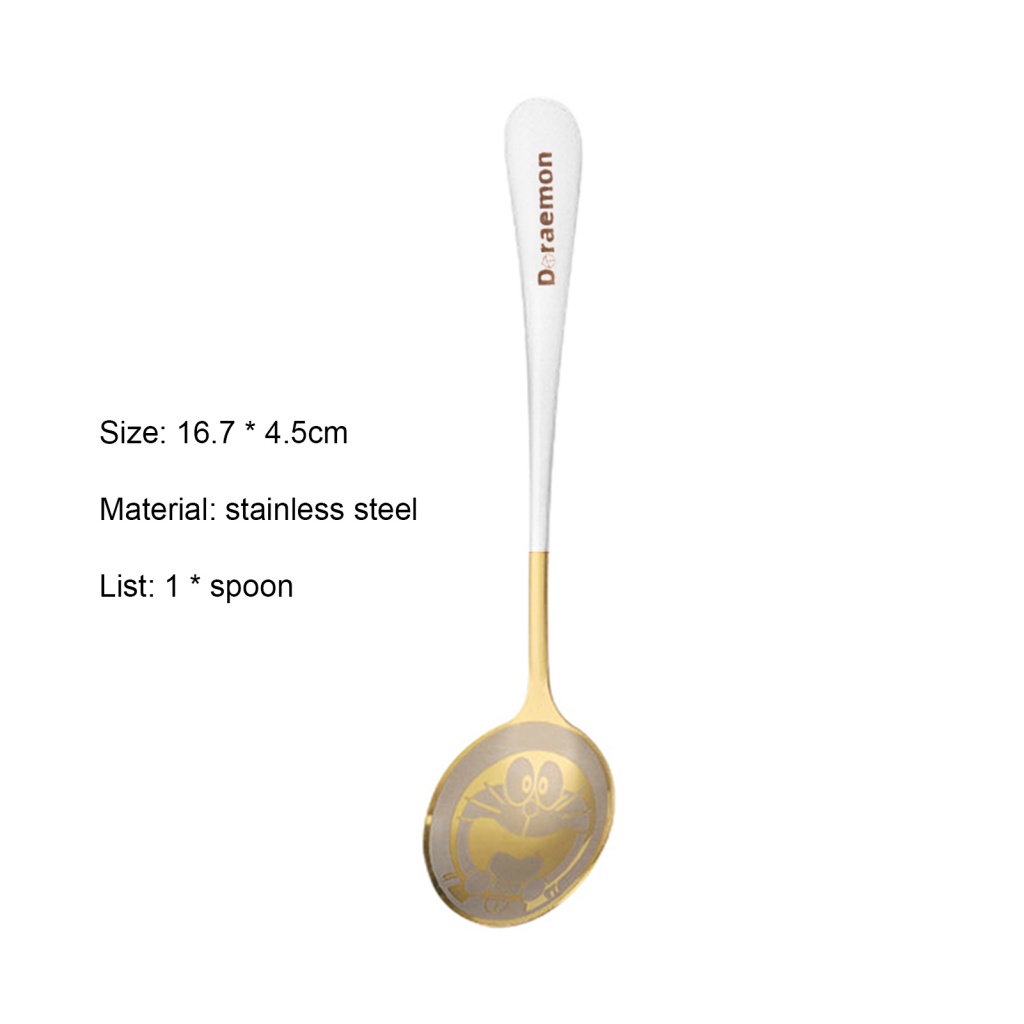 big-ช้อนซุป-ช้อนกาแฟ-โดราเอมอน-น่ารัก-คละสี-ปลอดภัย-เครื่องล้างจาน