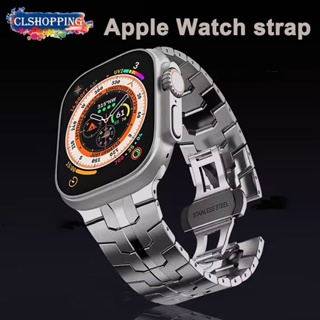 ใหม่ สายนาฬิกาข้อมือสเตนเลส สําหรับ Apple Watch Ultra 49 มม. 45 มม. 41 มม. 44 มม. 40 มม. Apple Watch Series 1 2 3 4 5 SE 6 7 8 42 มม. 38 มม.