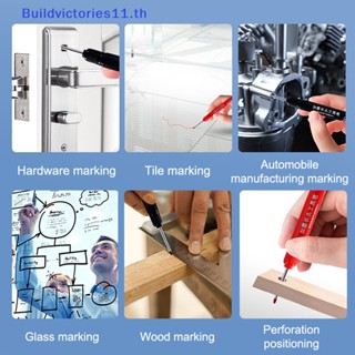 Buildvictories11 ปากกามาร์กเกอร์ ปลายยาว 33 มม. กันน้ํา กันรอยขีดข่วน อเนกประสงค์ สําหรับงานไม้