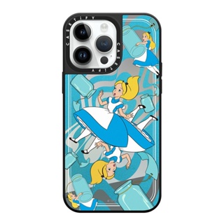 Casetify เคสโทรศัพท์มือถืออะคริลิคแข็ง กันหล่น แบบกระจก ลาย Alice in Wonderland สําหรับ Iphone14promax 13 Iphone12