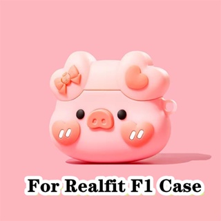 【ส่วนลด】เคสหูฟัง แบบนิ่ม ลายการ์ตูน สําหรับ Realfit F1 Realfit F1