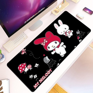 Kuromi Hello Kitty แผ่นรองเมาส์ พิมพ์ลายมายเมโลดี้ HD ขนาด 90x40 ซม. กันลื่น สําหรับคอมพิวเตอร์ เกมเมอร์