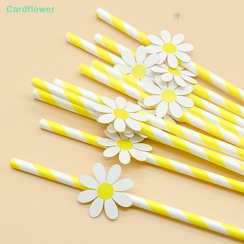 lt-cardflower-gt-หลอดกระดาษ-ลายดอกเดซี่-แบบใช้แล้วทิ้ง-สําหรับตกแต่งงานปาร์ตี้วันเกิด-งานแต่งงาน-20-ชิ้น
