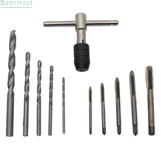 【Big Discounts】11pcs Silver T-type Wrench Drill Set Hand Tapping Tools Machine Screw Tap M3-M8#BBHOOD