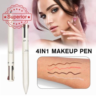 4in1 ปากกาเขียนคิ้ว อายไลเนอร์ ไฮไลท์ ลิปไลน์ 4 สี C5T1