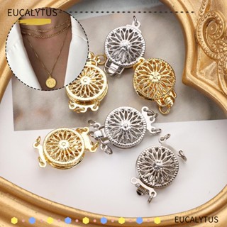 Eutus ตะขอเชื่อมต่อสร้อยคอ สร้อยข้อมือ หลายชั้น สีทอง สีเงิน