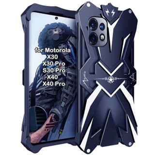 [JLK] Aluminum Bumper Cover for Motorola X30 X40 S30 Pro Shockproof Heavy Duty Armor Metal Phone Case for Moto X40Pro X30Pro S30Pro