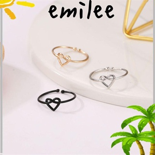EMILEE แหวนอัลลอย แบบบาง สไตล์เกาหลี สําหรับงานแต่งงาน ปาร์ตี้