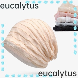 Eucalytus1 หมวกฮิญาบ ผ้าโพกหัว แบบนิ่ม ยืดหยุ่น ระบายอากาศ เหมาะกับฤดูใบไม้ผลิ และฤดูร้อน สําหรับผู้หญิงชาวมุสลิม