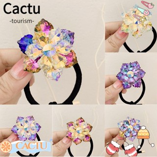 Cactu ยางรัดผม รูปดอกบัวหิมะ ของขวัญ เครื่องประดับผม