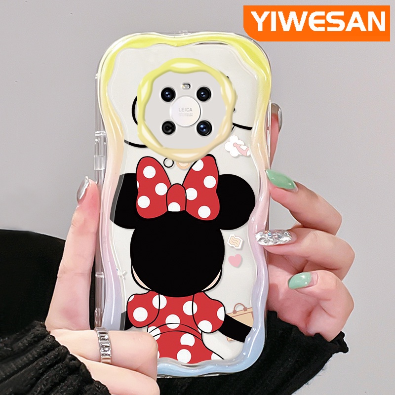 เคสโทรศัพท์มือถือ-ซิลิกาใส-กันกระแทก-ลายมินนี่เมาส์น่ารัก-สําหรับ-huawei-mate-30-pro-mate-40-pro-p30-pro-p40