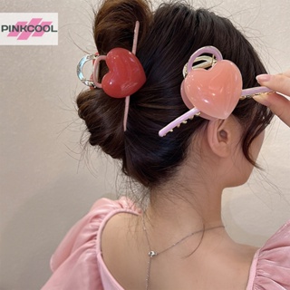 Pinkcool ใหม่ กิ๊บติดผม รูปหัวใจ ขนาดใหญ่ สําหรับผู้หญิง ขายดี