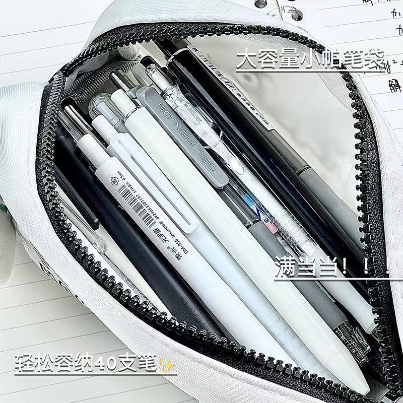 sanrio-กระเป๋าดินสอ-ผ้าฝ้าย-ผ้ากํามะหยี่ขนนิ่ม-ลายการ์ตูน-pochacco-น่ารัก-สีดํา-และสีขาว-เหมาะกับของขวัญ-เครื่องเขียน