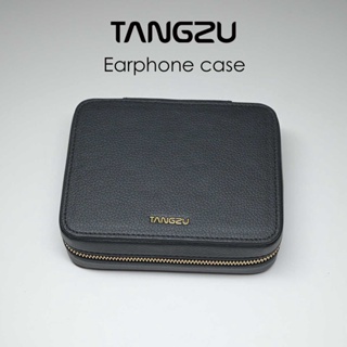 Tangzu กระเป๋าใส่หูฟัง HIFI สีดํา อุปกรณ์เสริม สําหรับอะแดปเตอร์เสียง IEMs Dongles Eartips และสายเคเบิล สําหรับ Waner FuDu