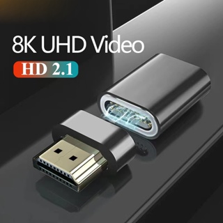 อะแดปเตอร์แม่เหล็ก 8K Hdmi V2.1 UHD ความเร็วสูง 48Gbps ตัวผู้ ตัวเมีย สําหรับ TV Compute Xbox