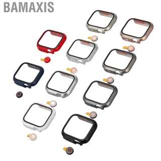 Bamaxis Watch Screen Protector Case Scratch Resistant Precise Cutouts Clear High Sensitivity Tempered Glass  for